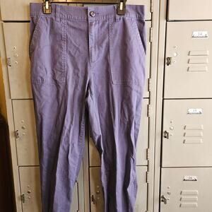 GAP ladies blue twill jogger pants - size large NWOT